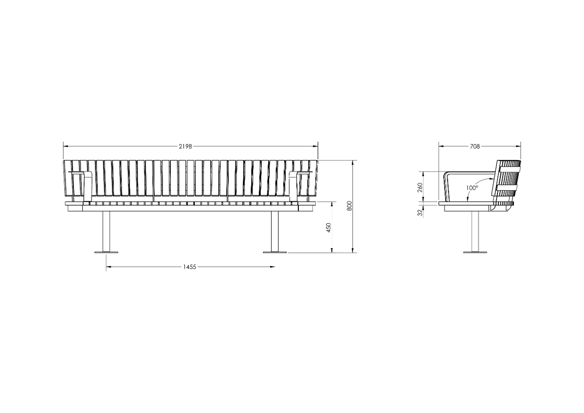 Stadia Curved seat